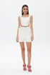 Snowdrop square collar crop top